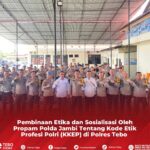 Pembinaan Etika dan Sosialisasi Oleh Propam Polda Jambi Tentang Kode Etik Profesi Polri (KKEP) di Polres Tebo IMG-20241107-WA0414